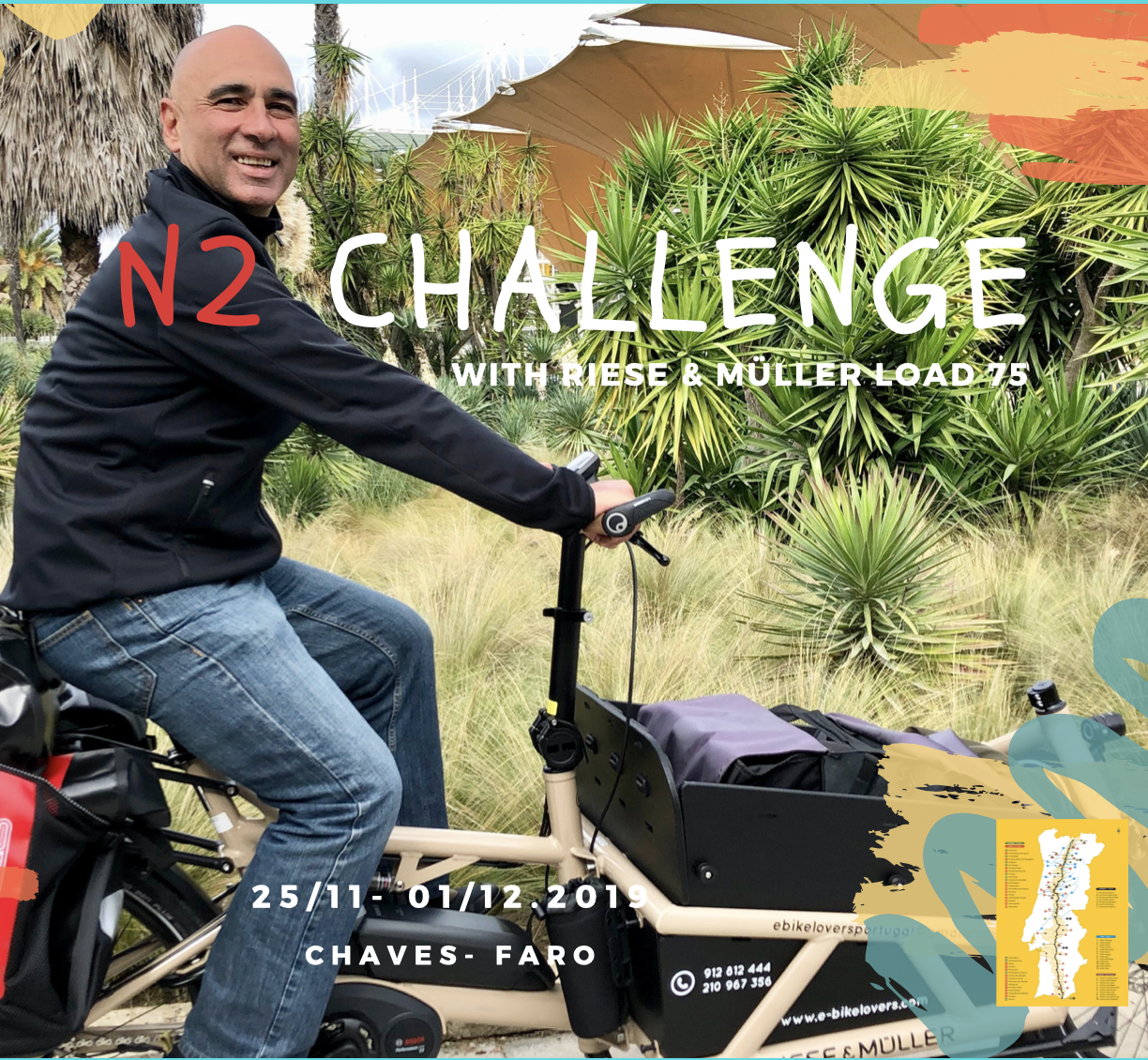 Challenge Estrada Nacional 2 com CargoBike Load 75